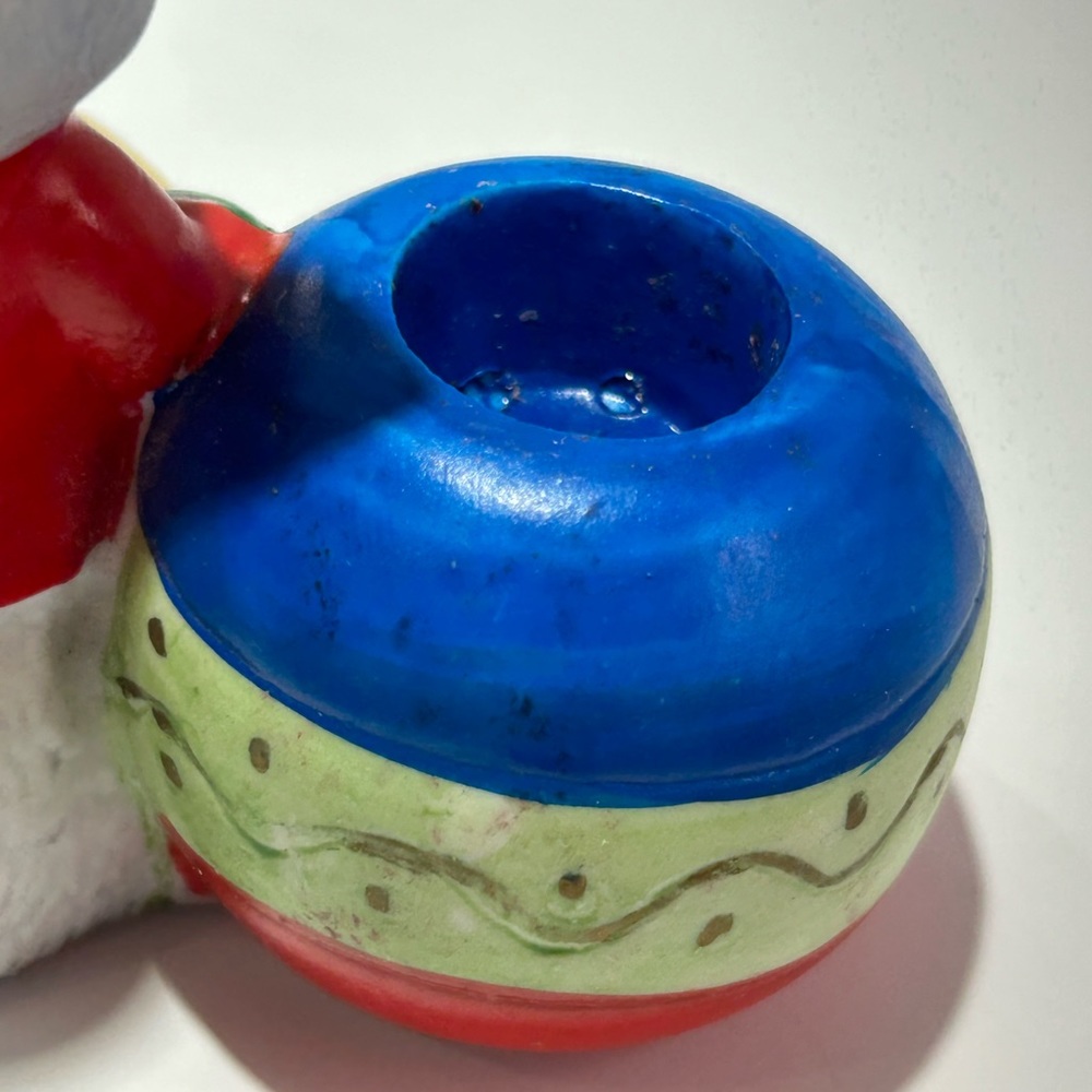 ✨Sold✨Vintage Holiday Friends Bisque Porcelain Candle Holders Set Of Two - Picture 10 of 16